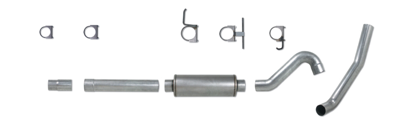 Ford Excursion Performance Exhaust - Diamond Eye Performance - Catback Single 4in - Aluminized - `03-`06